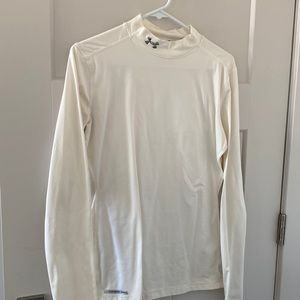 Under Armour fitted cold gear. Size Large, white